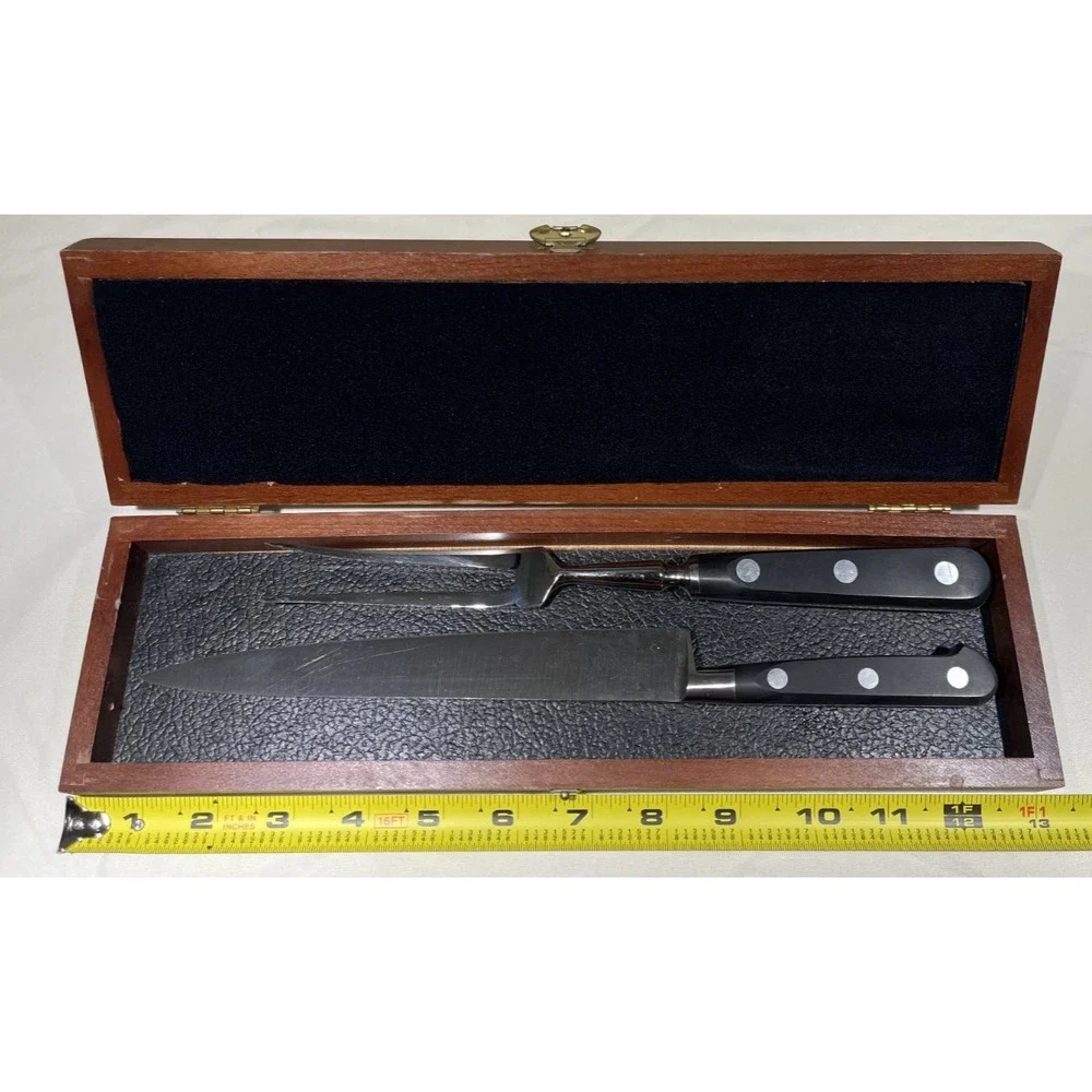 Thiers Issard Sabatier Carving Set In Wooden Box‎